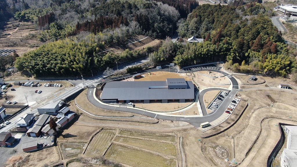 令和4年2月28/日の工事進捗、東から撮影した写真。工事が竣工しました。