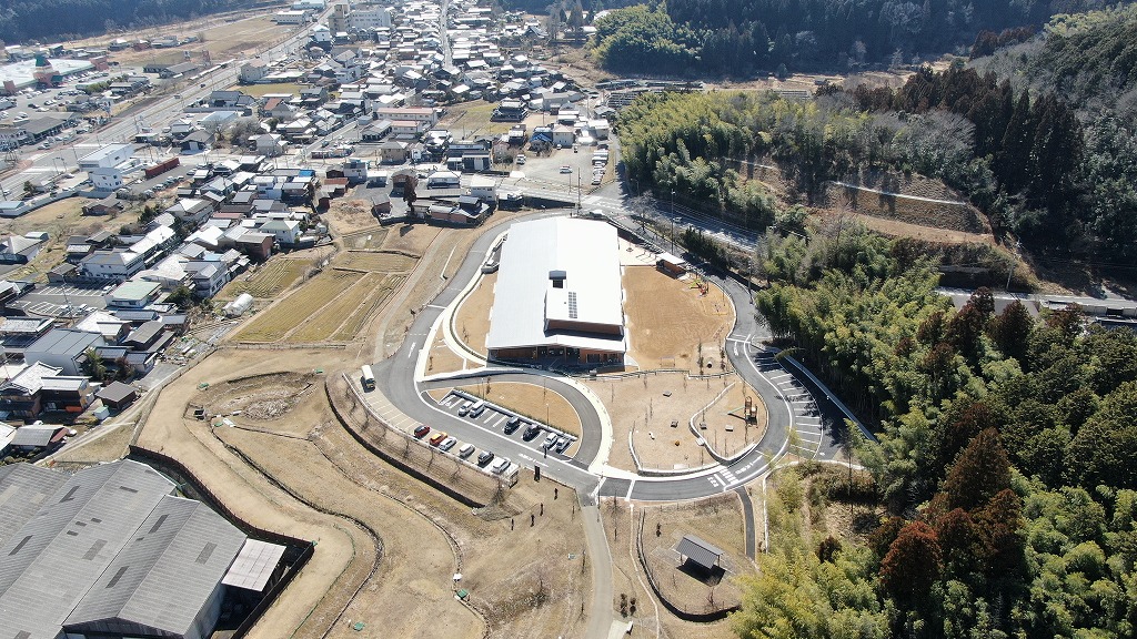 令和4年2月28/日の工事進捗、北から撮影した写真。工事が竣工しました。