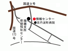 京丹波町情報センターの地図