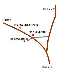 京丹波町役場の地図